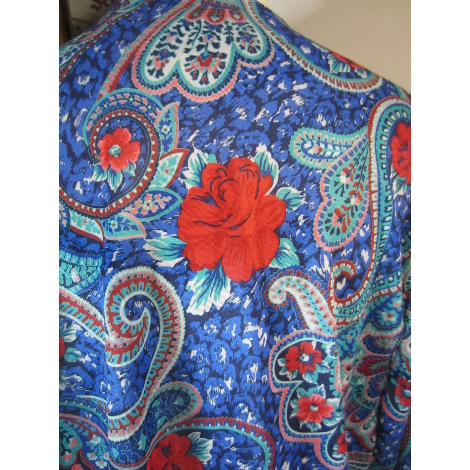Vintage Vintage Aimee of California Floral Button-Up Blouse 22W Size XXL / US 16-18 / IT 52-54 - 7 Thumbnail