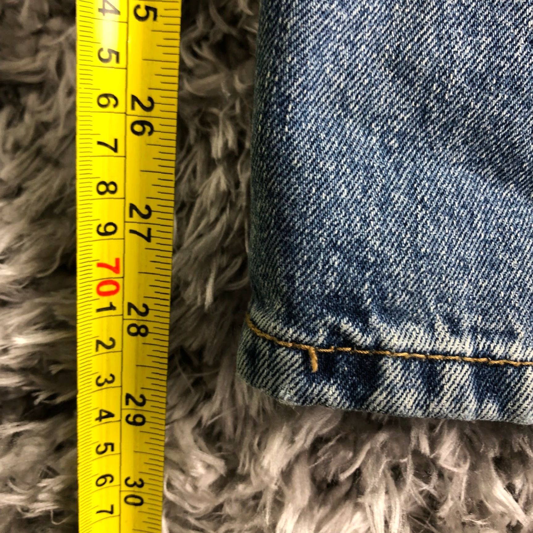 Denizen DENIZEN 285 Relaxed Fit Mens Size 40x30 Mid Rise Straight Leg Blue Denim Jeans Size US 40 / EU 56 - 3 Thumbnail