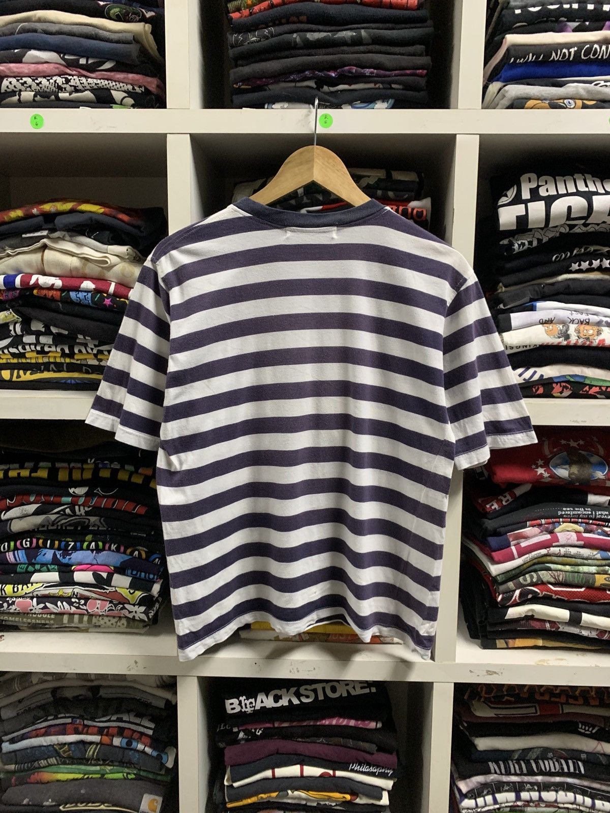 Burberry × Vintage Vintage Burberrys Embroidery Logo Navy Stripe Size US S / EU 44-46 / 1 - 3 Thumbnail