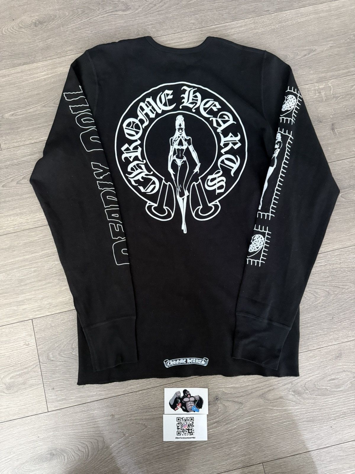 Chrome Hearts Chrome Hearts Deadly Doll Thermal Black Size US XXL / EU 58 / 5 - 3 Thumbnail