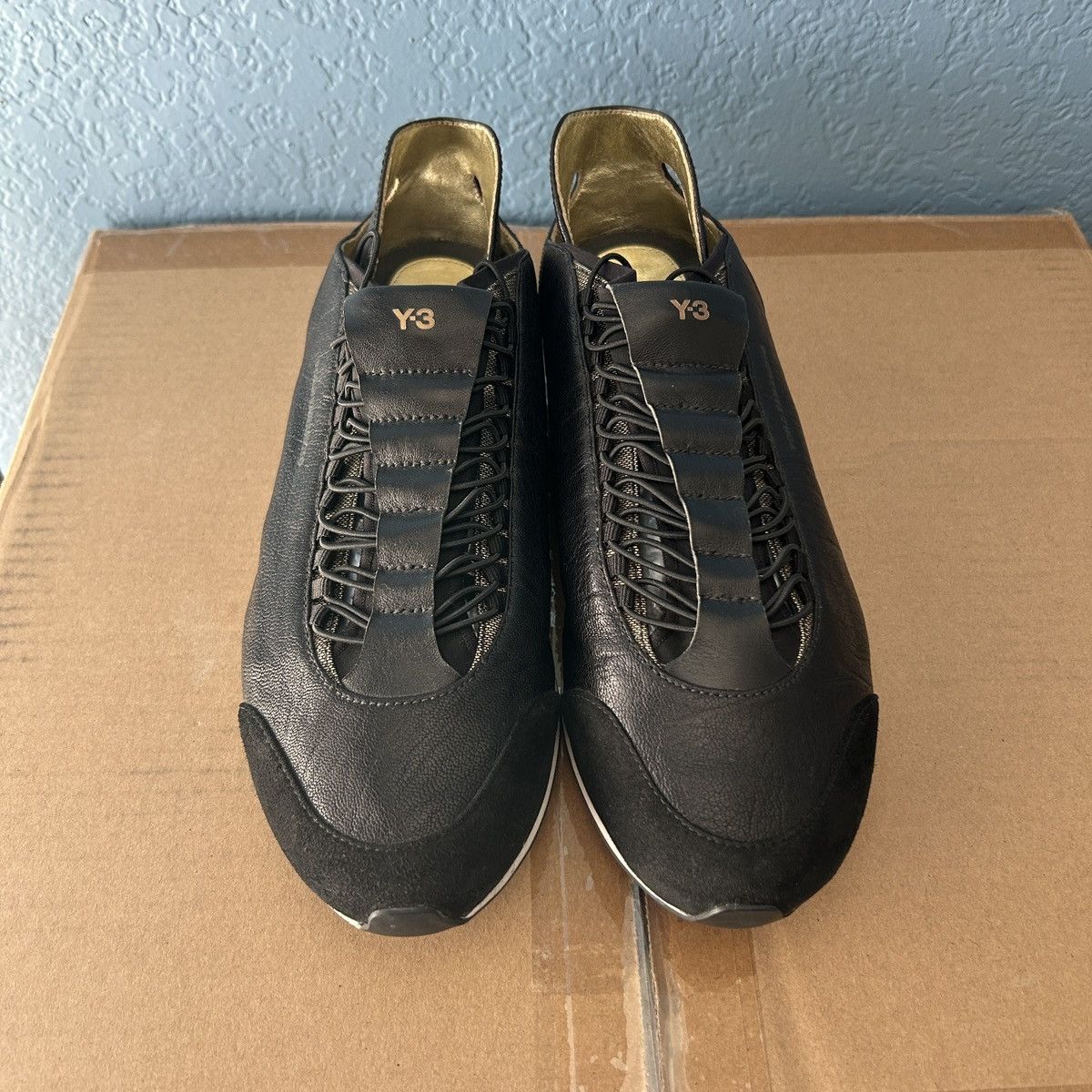 Y-3 VTG Yohji Yamamoto Adidas Y3 Speed Lace Leather Shoe G41161 Size US 10 / IT 40 - 3 Thumbnail