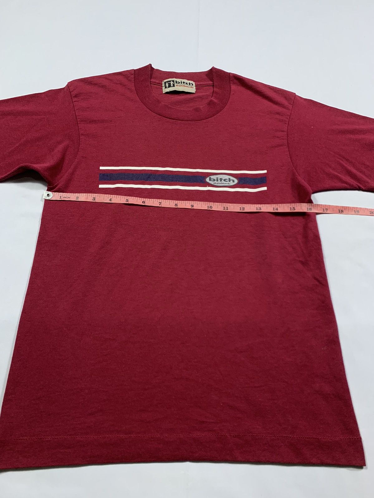 Santa Cruz Skateboards × Vintage 90's BITCH Skateboards Tee Size US S / EU 44-46 / 1 - 5 Thumbnail