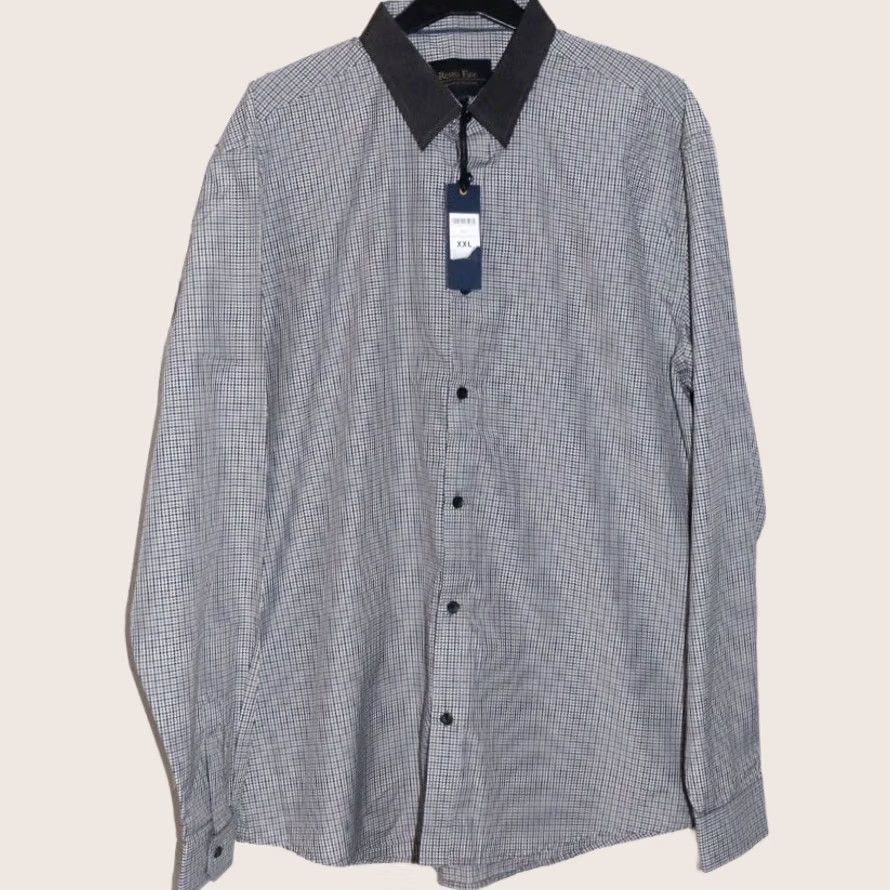 Etro VINTAGE Retro Fire Shirt 2XL 2XL Black White Mini Gingham Button-Up Mens BNWT Size US XXL / EU 58 / 5 - 1 Thumbnail