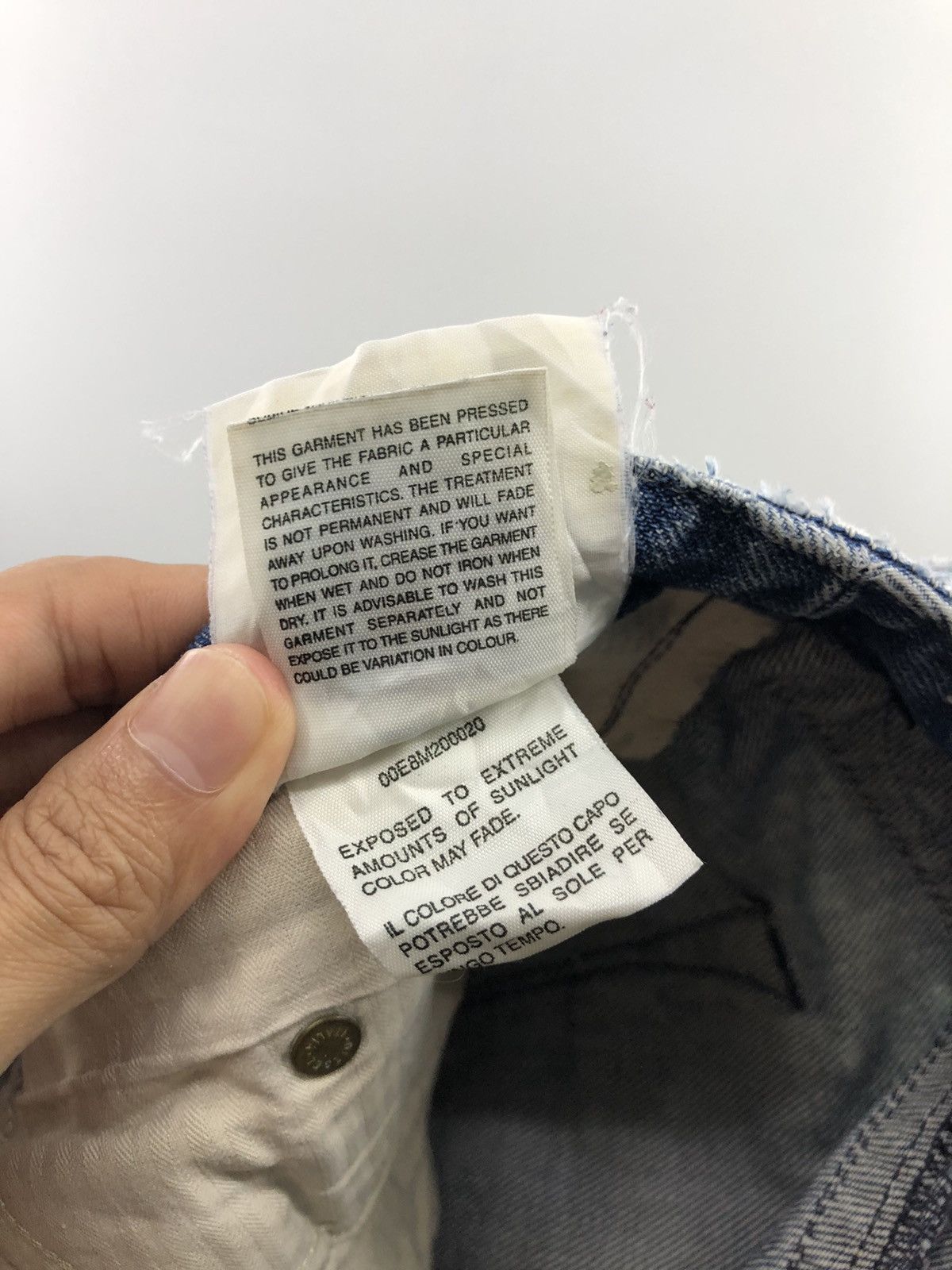 Diesel Vintage Diesel Lowky Distressed Faded Blue Jeans Size 29" - 23 Thumbnail