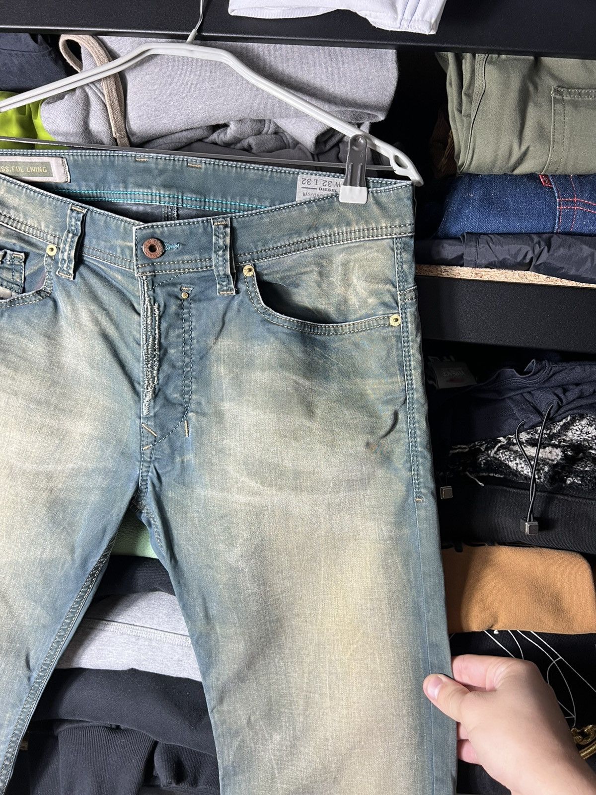 👖 Diesel Safado Regular Slim Straight Jeans Made in Italy