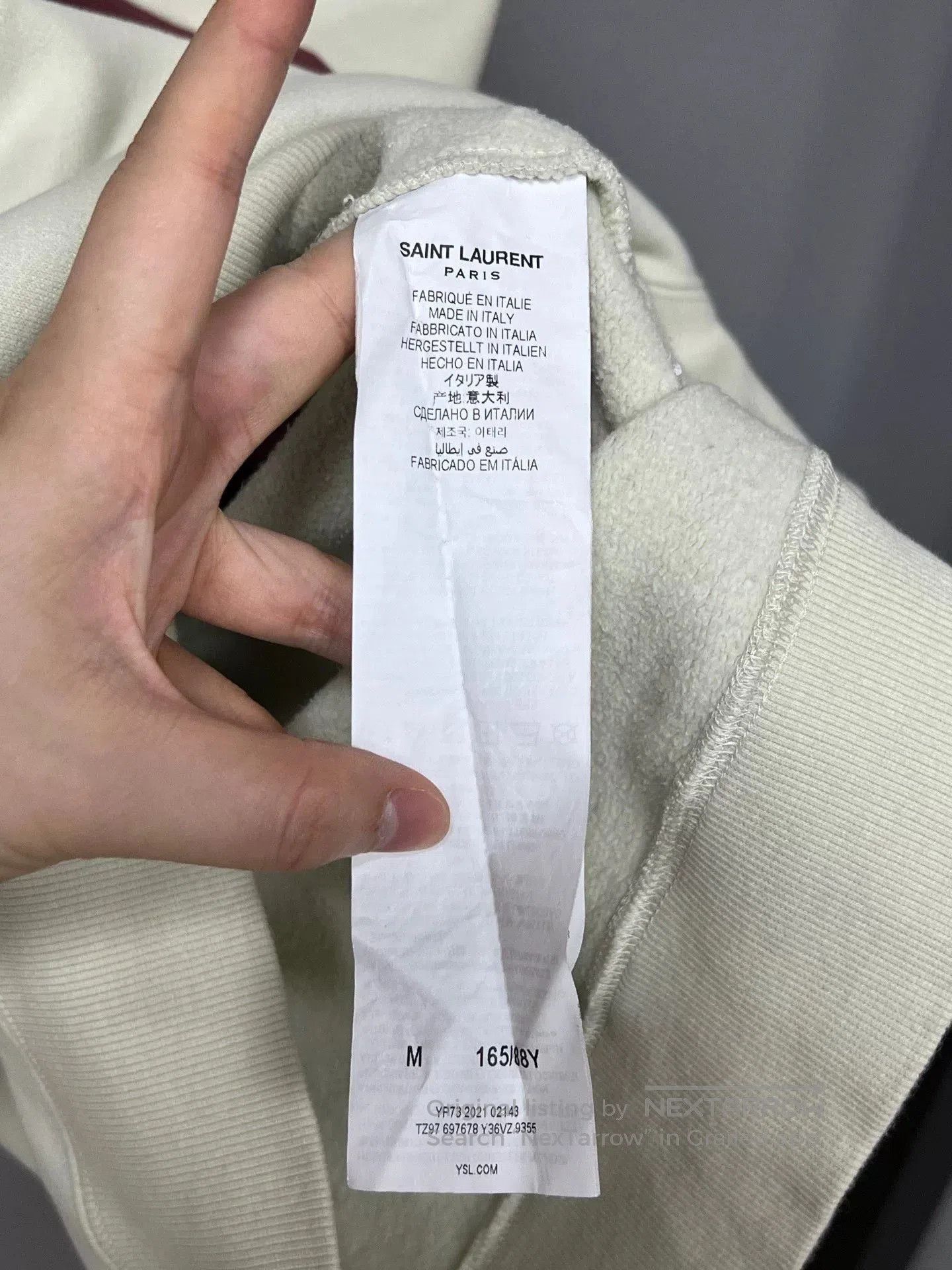 Yves Saint Laurent YSL Hoodie. Size US M / EU 48-50 / 2 - 4 Thumbnail