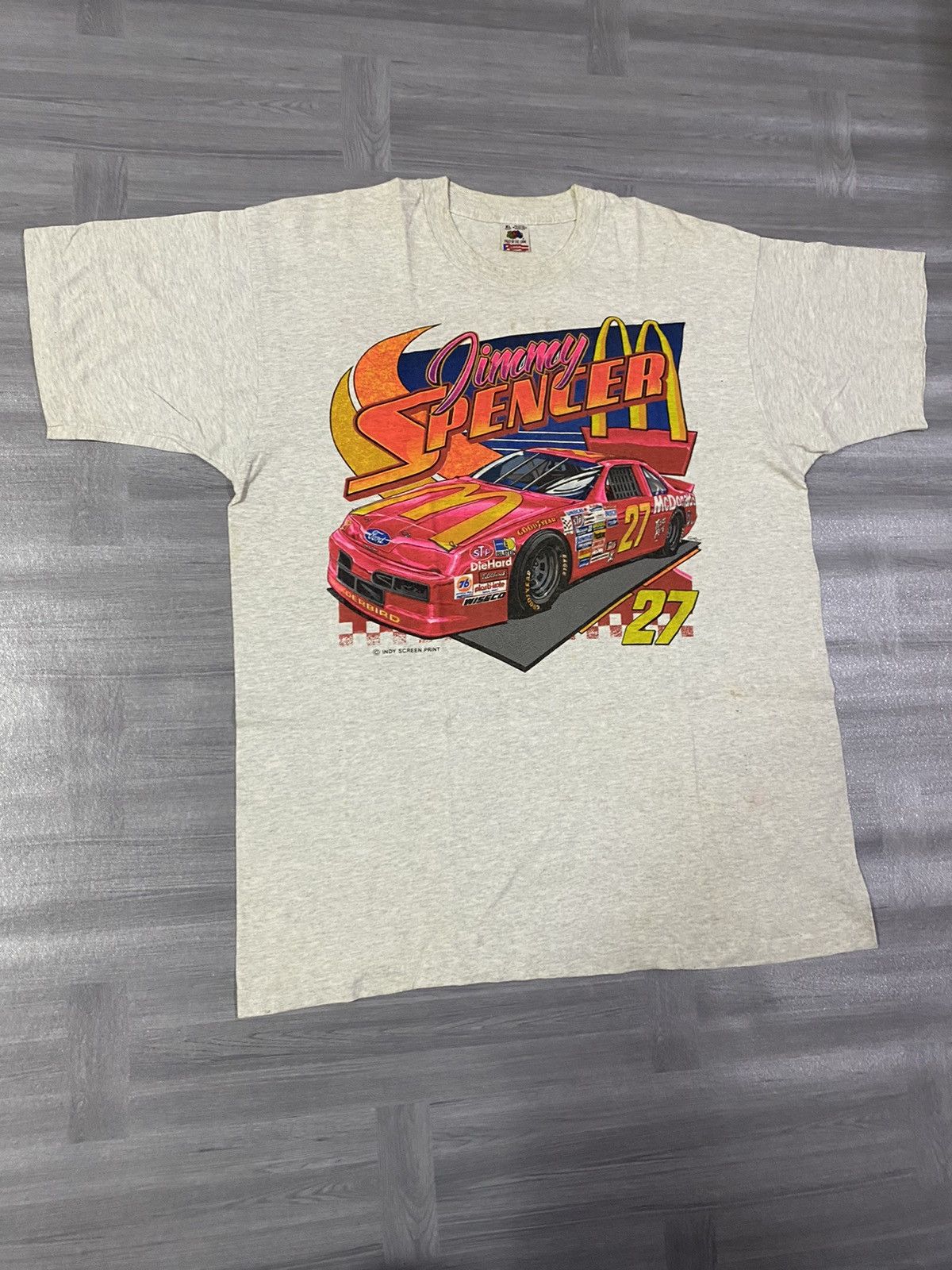 NASCAR Vintage Jimmy Spencer Nascar Size US XL / EU 56 / 4 - 3 Thumbnail