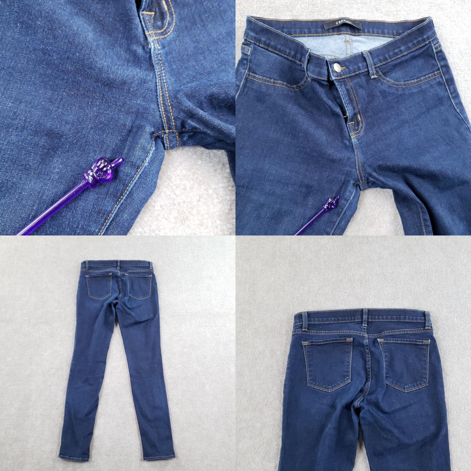 J Brand J Brand Jeans Womens 30 Dark Wash Super Skinny Starless Stretch Made in USA Womens Size 30" / US 8 / IT 44 - 10 Thumbnail
