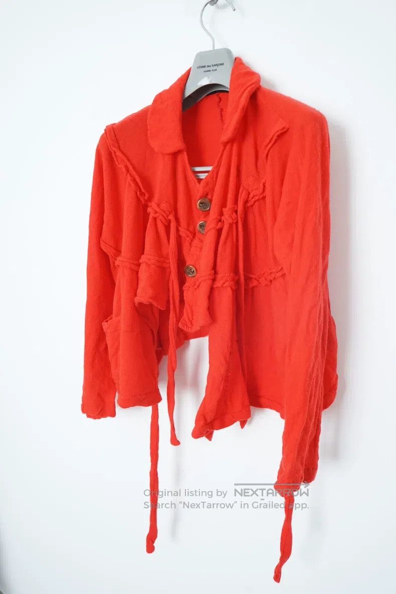 Comme des Garcons Comme Des Garcons Collar with Ribbon Short Wool Jacket Size XS / US 0-2 / IT 36-38 - 1 Thumbnail