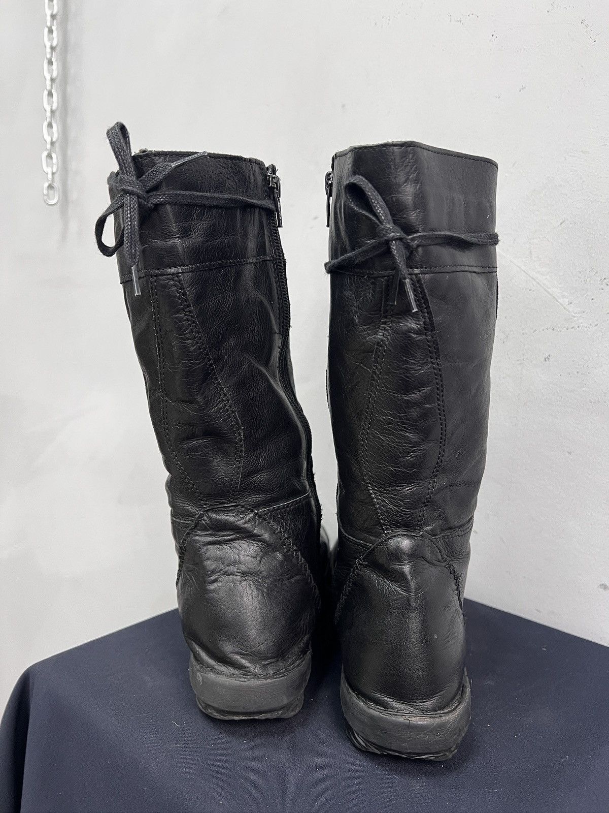 Other Ann demeulemeester style leather moto boots archive 2000s Size US 8 / EU 41 - 7 Thumbnail