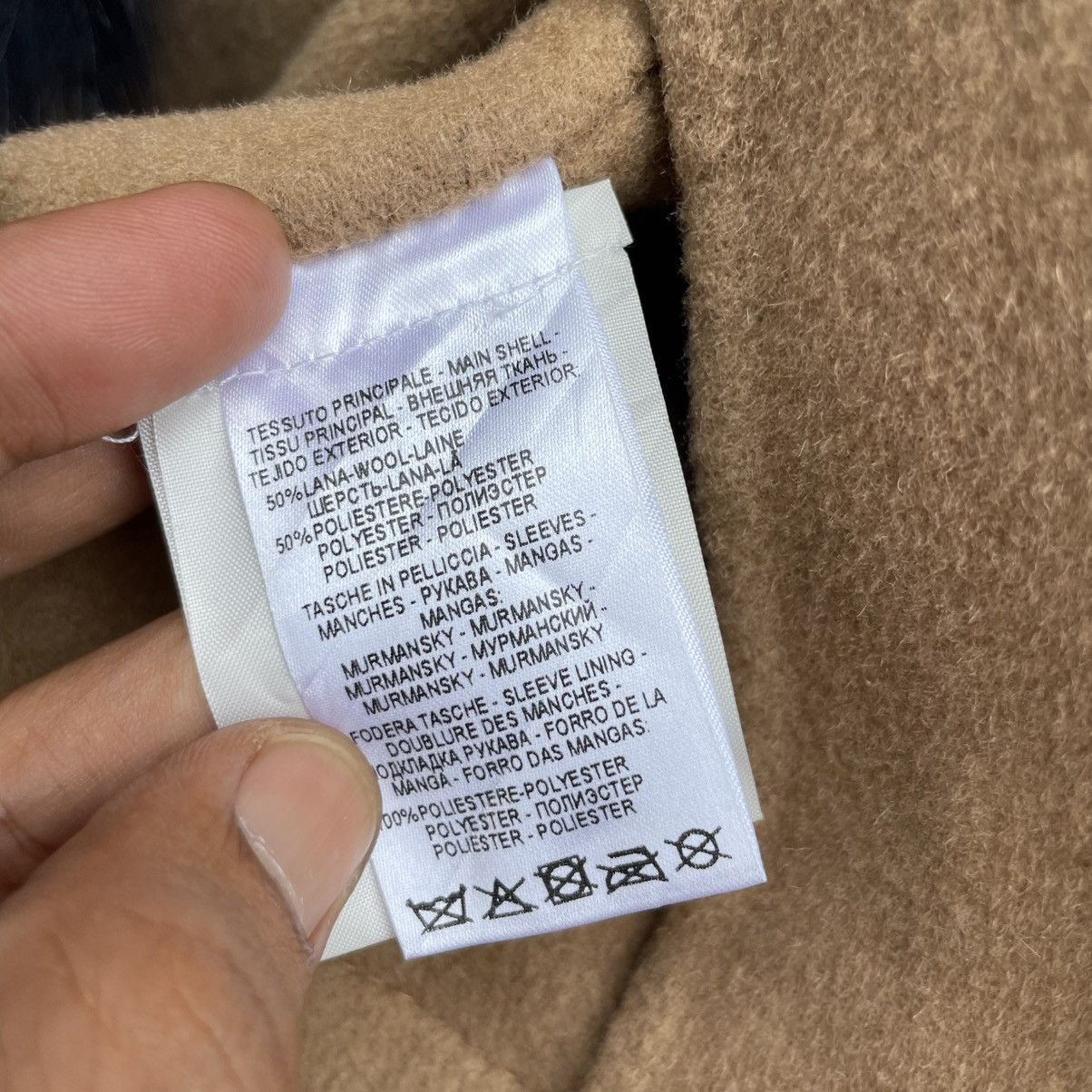 Other Italian Designer Coccapani Faux Fur Dual Pocket Wool Jacket Size M / US 6-8 / IT 42-44 - 7 Thumbnail
