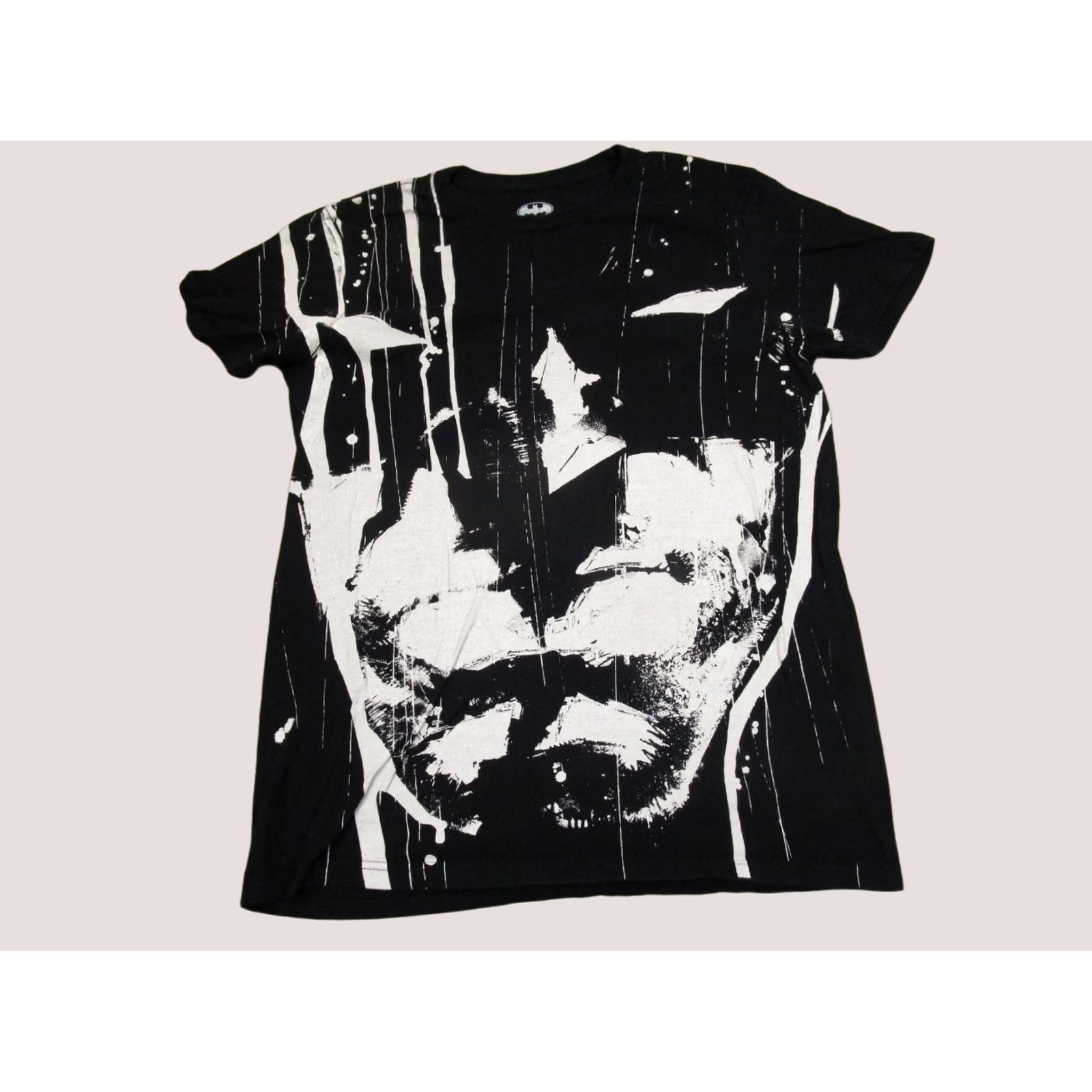 Omega Batman Shirt Men Medium Black Short Sleeve Mega Giant Mega Print DC Comics Size US M / EU 48-50 / 2 - 1 Thumbnail