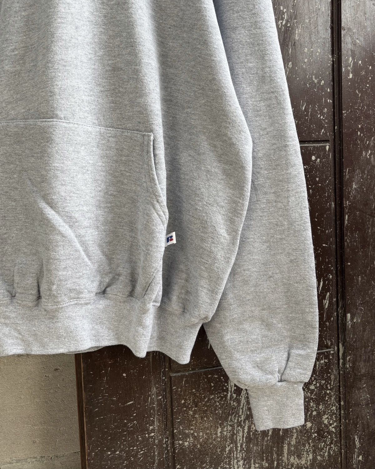 Russell Athletic 2000s Heather Grey Russell Hoodie Size US L / EU 52-54 / 3 - 4 Thumbnail