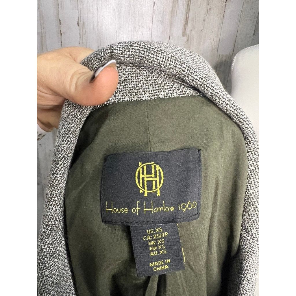 House of Harlow House of Harlow 1960 Women's XS Gray Cropped Tweed Jacket Size XS / US 0-2 / IT 36-38 - 5 Thumbnail