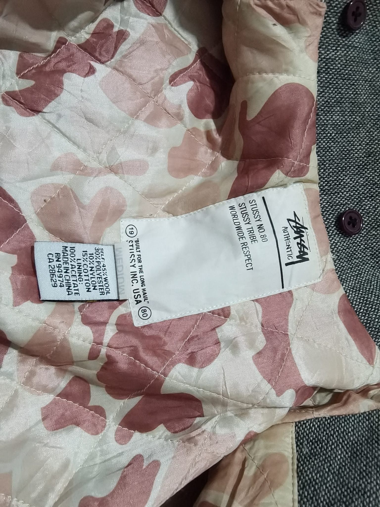 Stussy STUSSY NO 80 grey jacket M 2087 Size M / US 6-8 / IT 42-44 - 7 Thumbnail