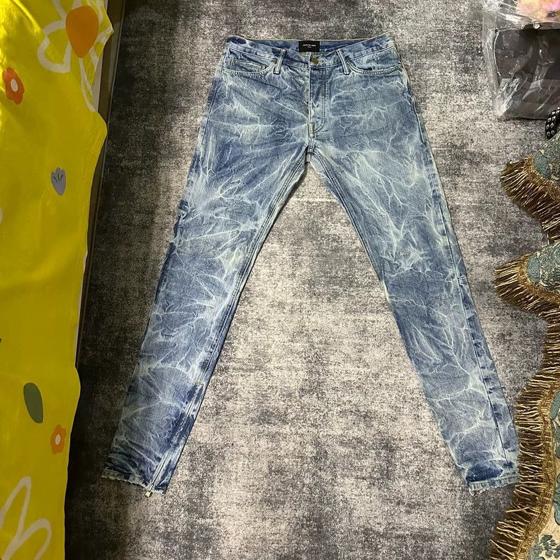Fear of God Fear of God Blue water corrugated jeans Size US 34 / EU 50 - 1 Thumbnail