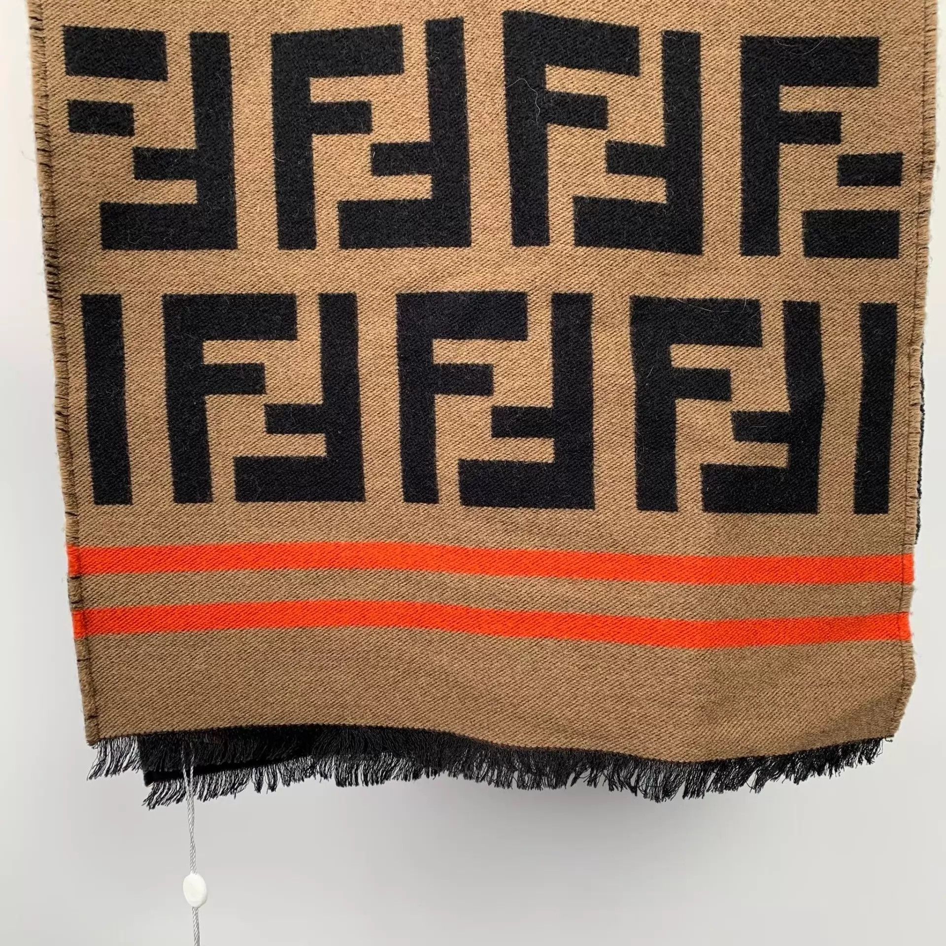 Fendi Fendi Classic Monogram Wool Scarf 180x35 Size ONE SIZE - 4 Thumbnail