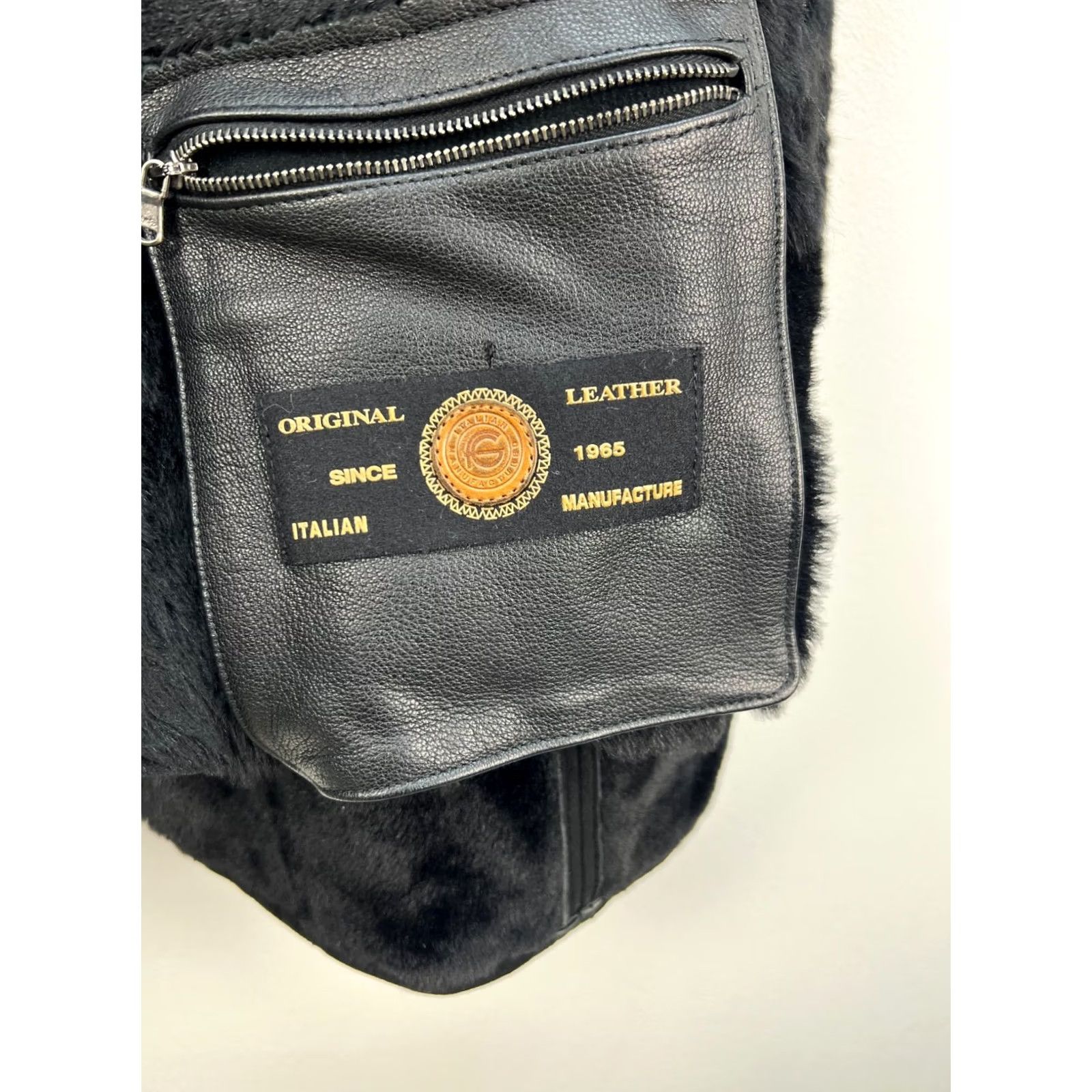 Gallotti Gallotti Shearling Best of the Best Jacket Mens Wool Lamb Skin Black Sz 56 Vintage Size US XL / EU 56 / 4 - 4 Thumbnail