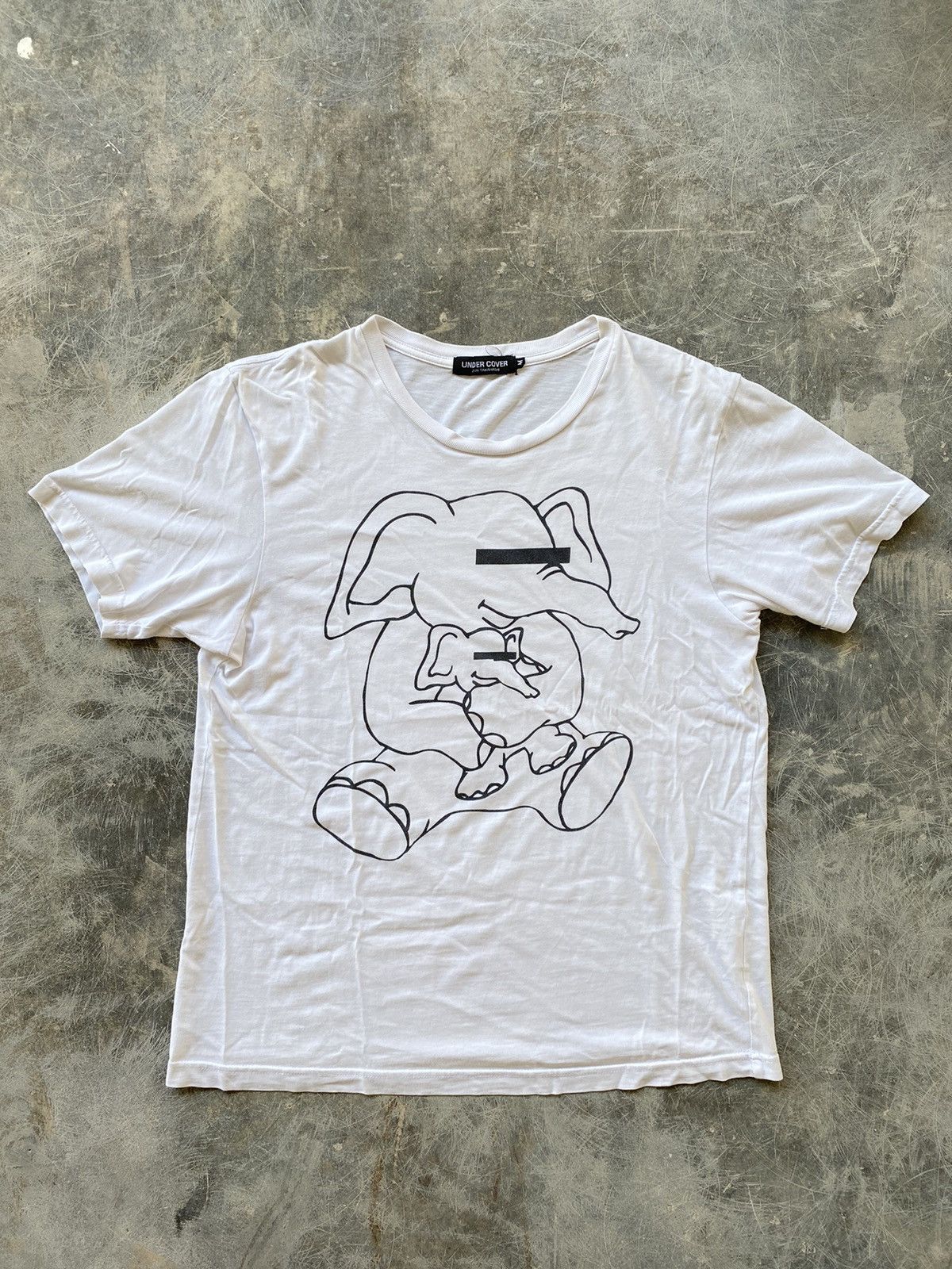 Undercover Undercover “Blindfold Elephants” Logo Tees by Jun Takahashi ...