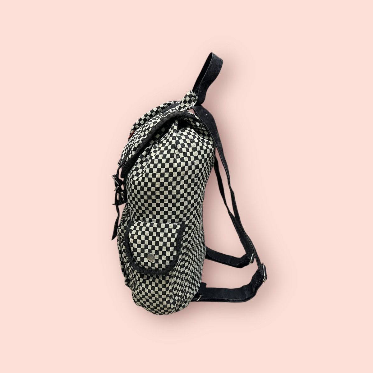 Vintage VINTAGE JAPAN DESIGN CHECKERED CANVAS BACKPACK / RUCKSACK Size ONE SIZE - 16 Thumbnail