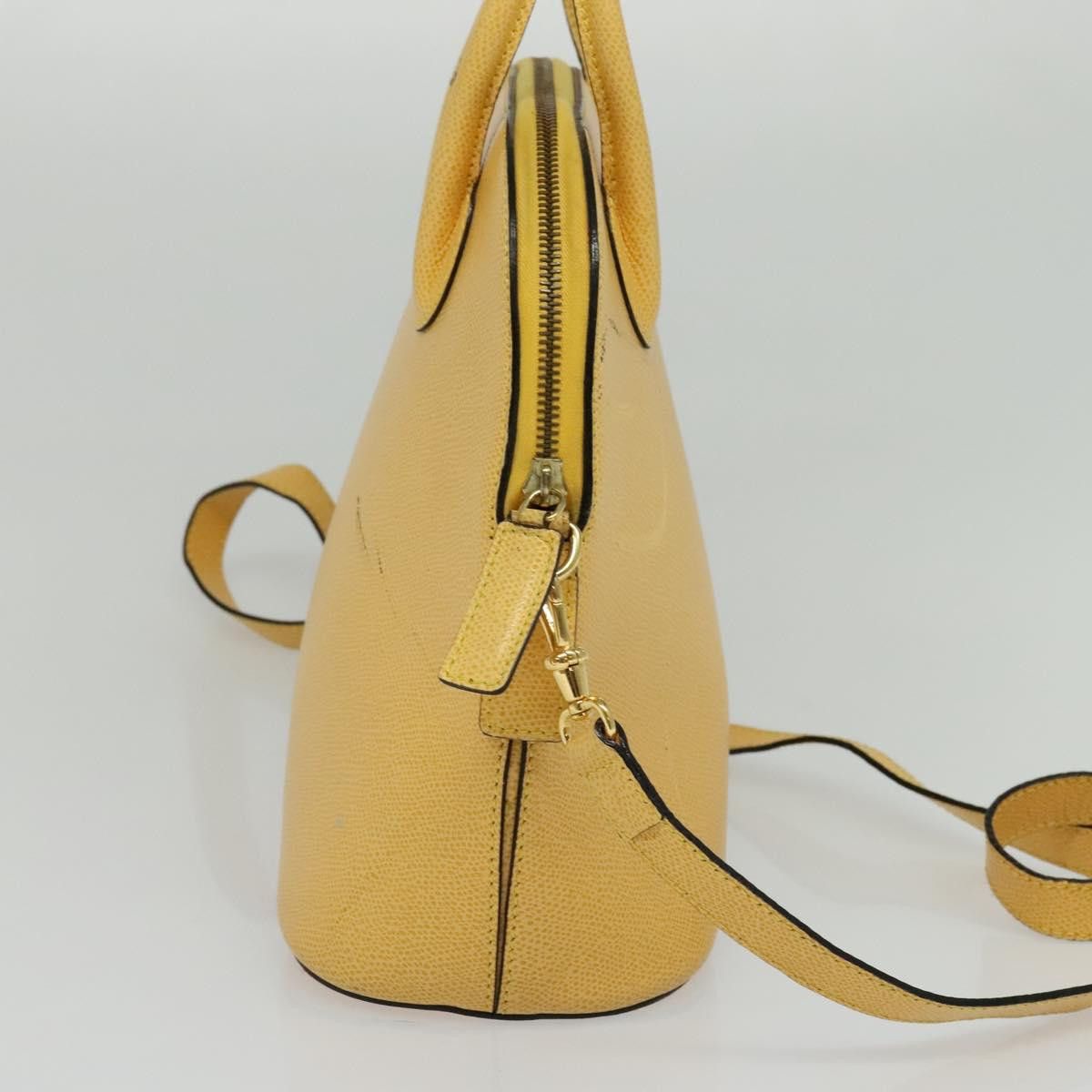 Celine CELINE Hand Bag Leather Yellow Gold Size ONE SIZE - 4 Thumbnail