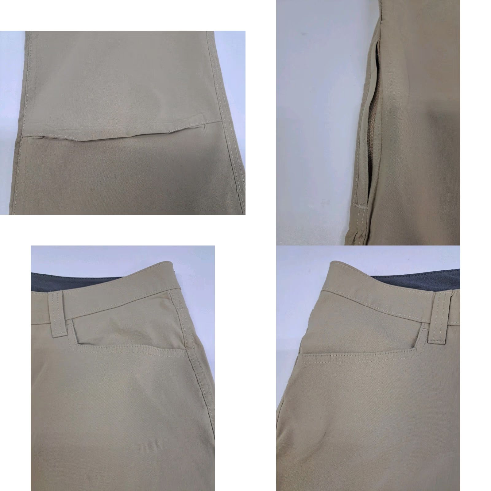 Eddie Bauer Eddie Bauer Mens Beige Tech Pants Size 34/32 Nylon Blend Side Zip Pocket 7079 Chino Straight Inseam 32 Regular Mens Size US 34 / EU 50 - 8 Thumbnail