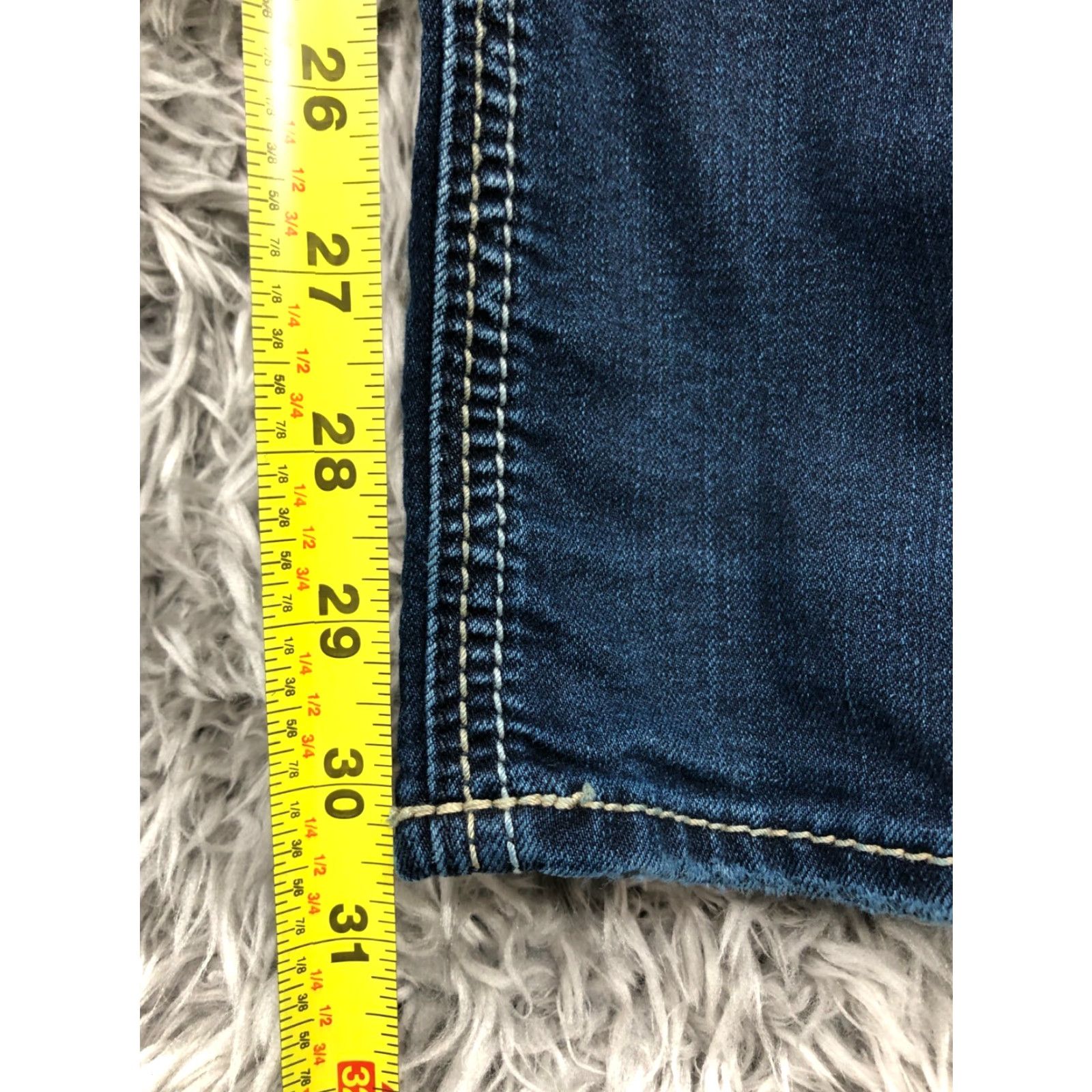 Silver Jeans Co. Silver Jeans Silver Suki High Rise Super Skinny Jeans Womens 29 Blue Medium Wash Distressed No Flaw Fashion Skinny Jeans Size 29" - 3 Thumbnail