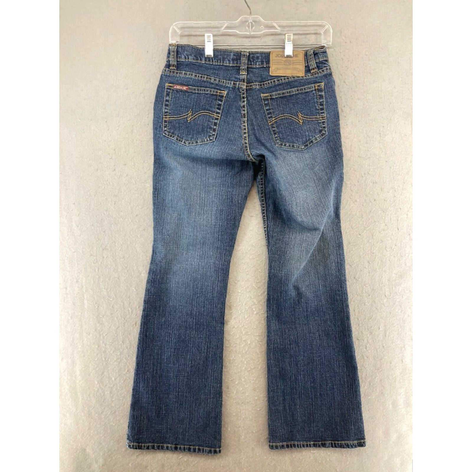 Jordache Jordache Women's Flared Jeans Medium Wash Vintage 90s 9/10P Petite Blue Cotton Stretch Size 30" / US 8 / IT 44 - 7 Thumbnail