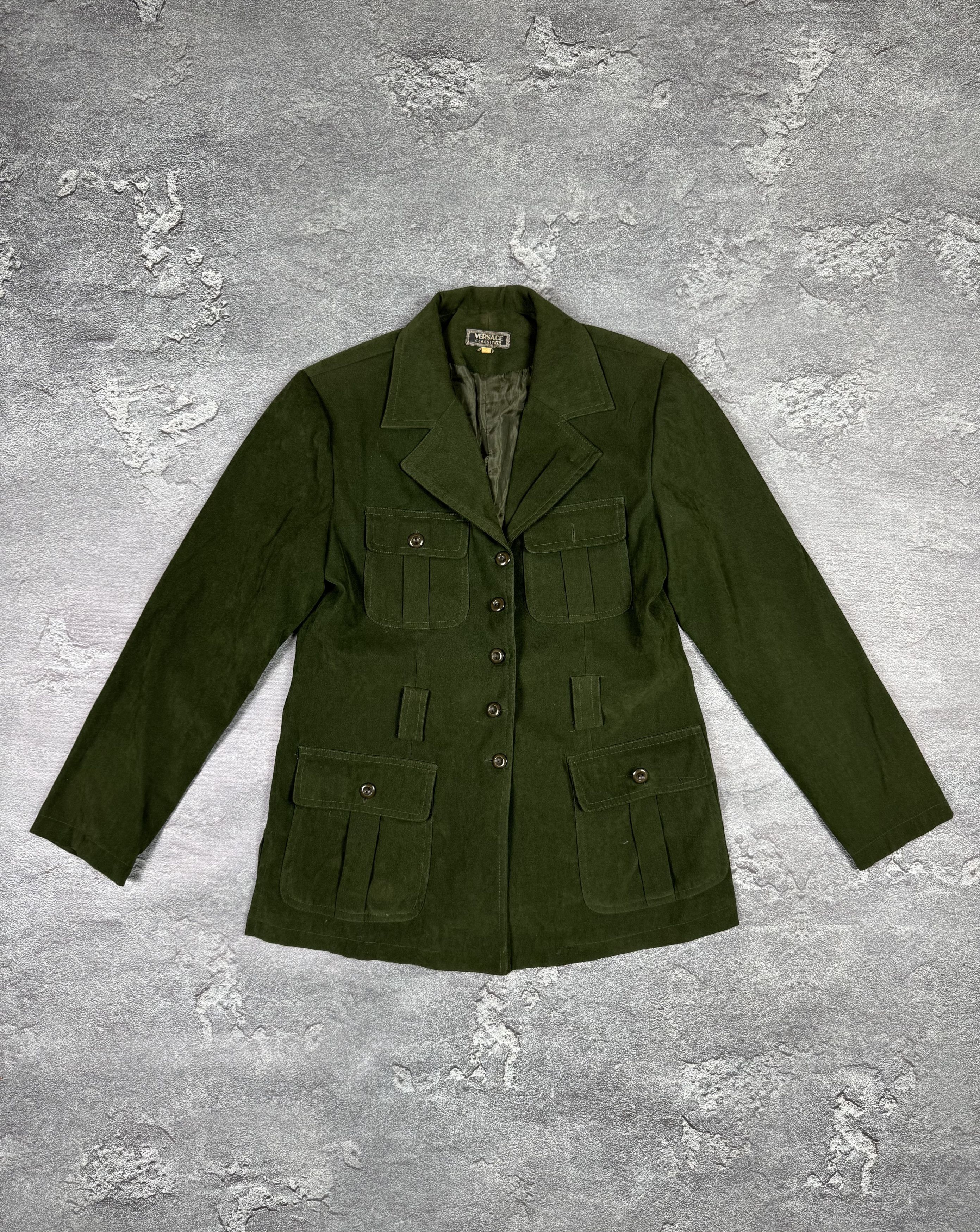 Versace Jeans Couture Versace Jeans Couture Green Blazer Jacket Size M Size M / US 6-8 / IT 42-44 - 1 Thumbnail