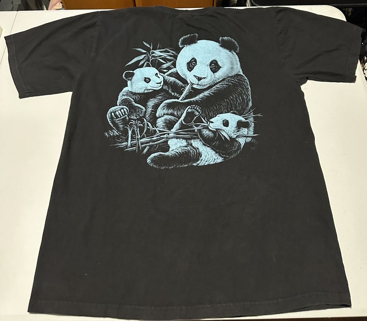 Vintage Vintage panda animal nature front and back graphic T-shirt Size US XL / EU 56 / 4 - 5 Thumbnail