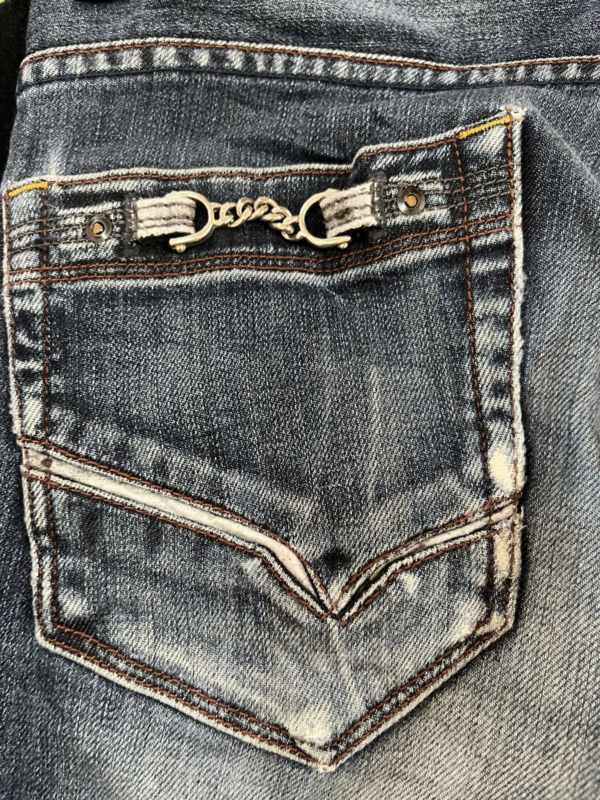 Nicole Club × Seditionaries Vintage Nicole Club Hideaways Bondage Punk Distressed Denim Size US 31 - 13 Thumbnail