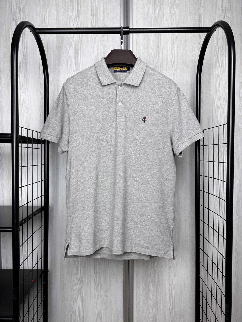 RARE Vintage Rugby Ralph Lauren Skull Crossbones Polo Shirt