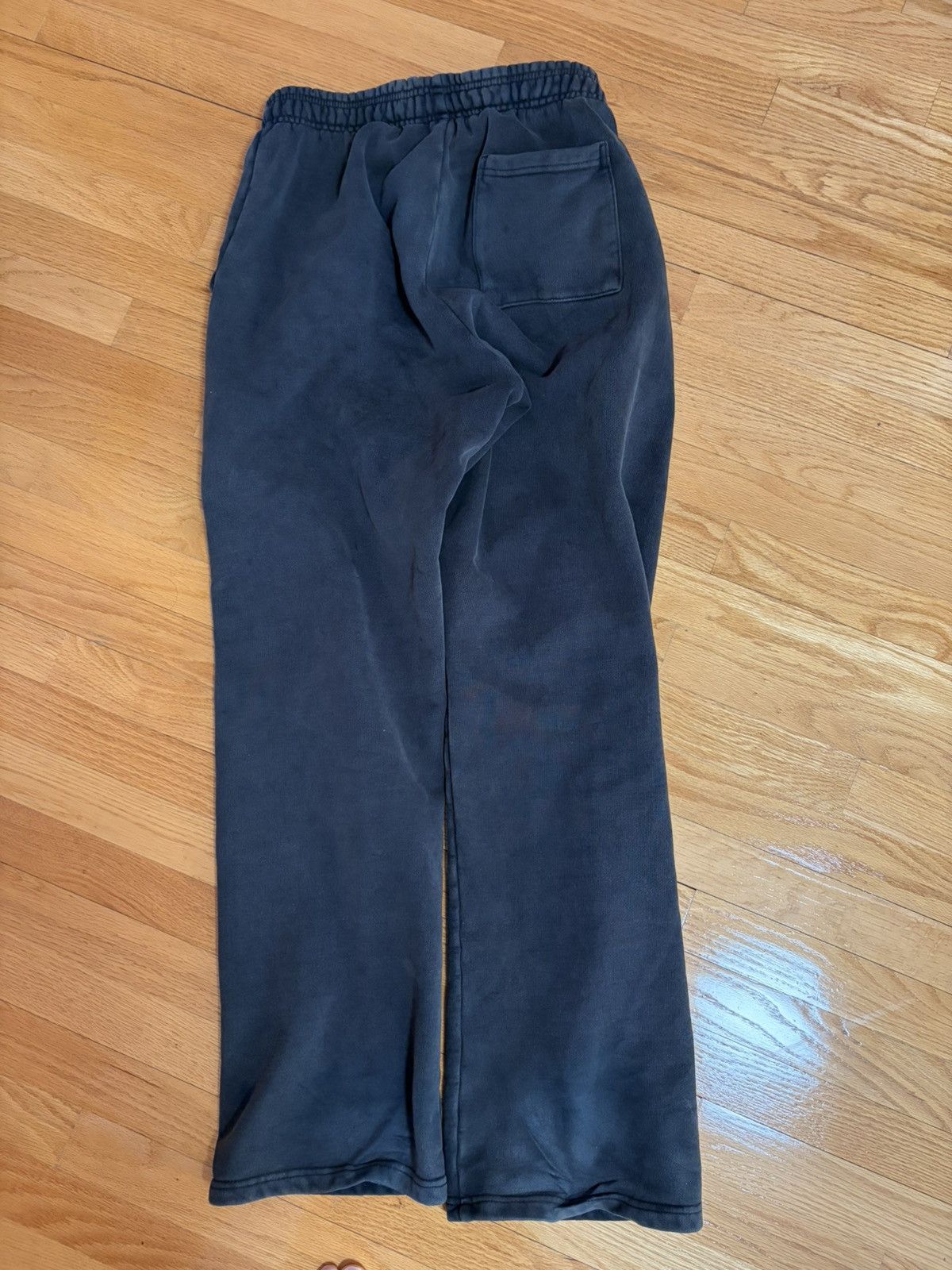 Entire Studios Straight Leg Sweatpants Washed Black Size US 30 / EU 46 - 2 Thumbnail