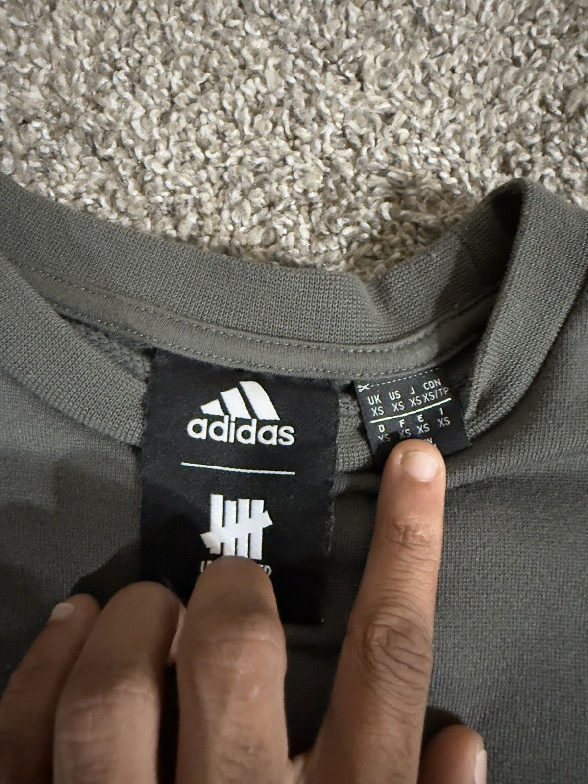 Adidas × Undefeated Dark Grey Adidas/Undefeated Collab Sweat shirt Size US XS / EU 42 / 0 - 3 Thumbnail