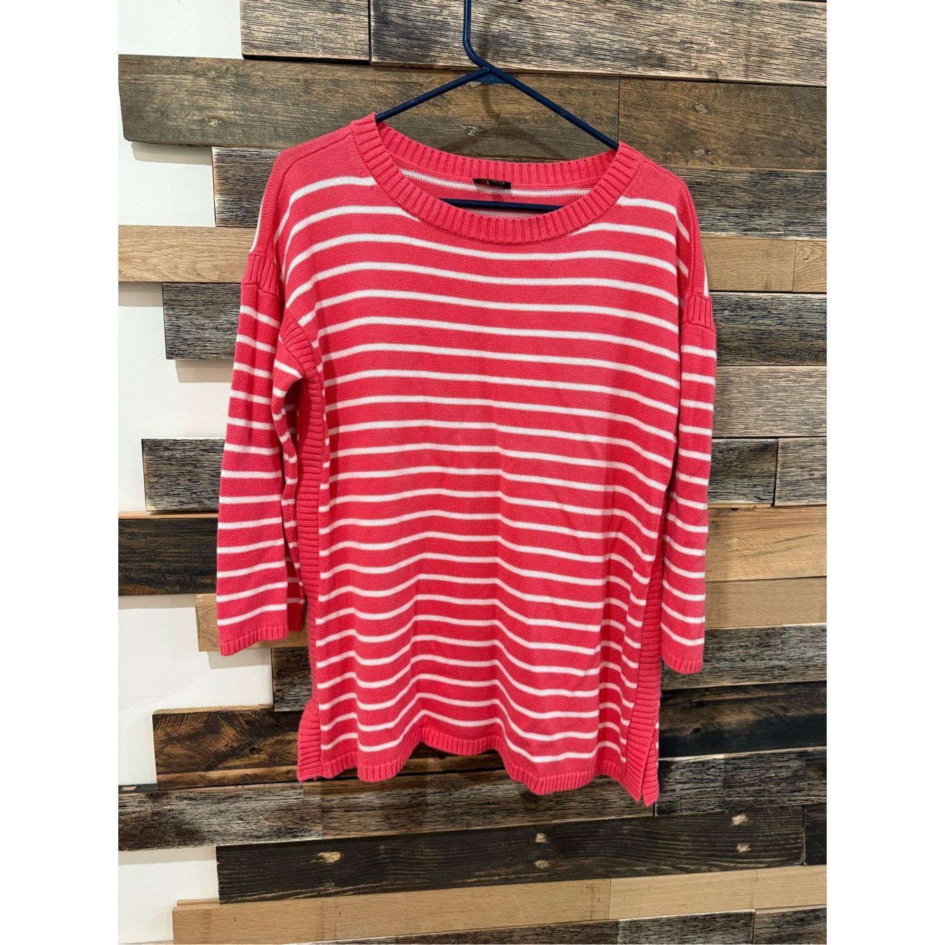 Other Talbots Pink White Striped Long Sleeve Sweater Tunic Womens Size XL / US 12-14 / IT 48-50 - 1 Thumbnail
