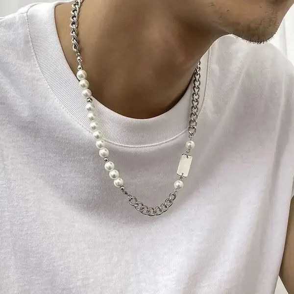 VIBE Pearl Necklace Chain y2k vintage style Size ONE SIZE - 2 Thumbnail