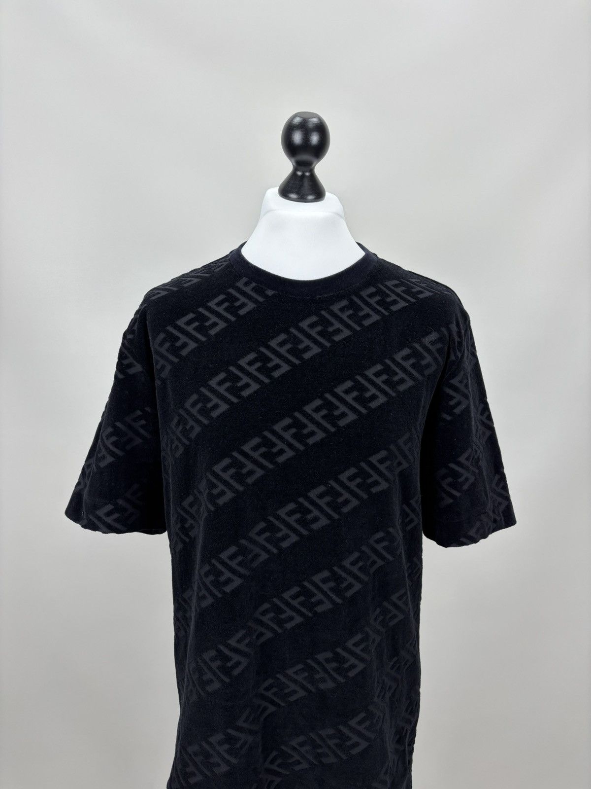 Fendi Mens corduroy t shirt monogram FENDI Size L Color Black Size US L / EU 52-54 / 3 - 2 Thumbnail