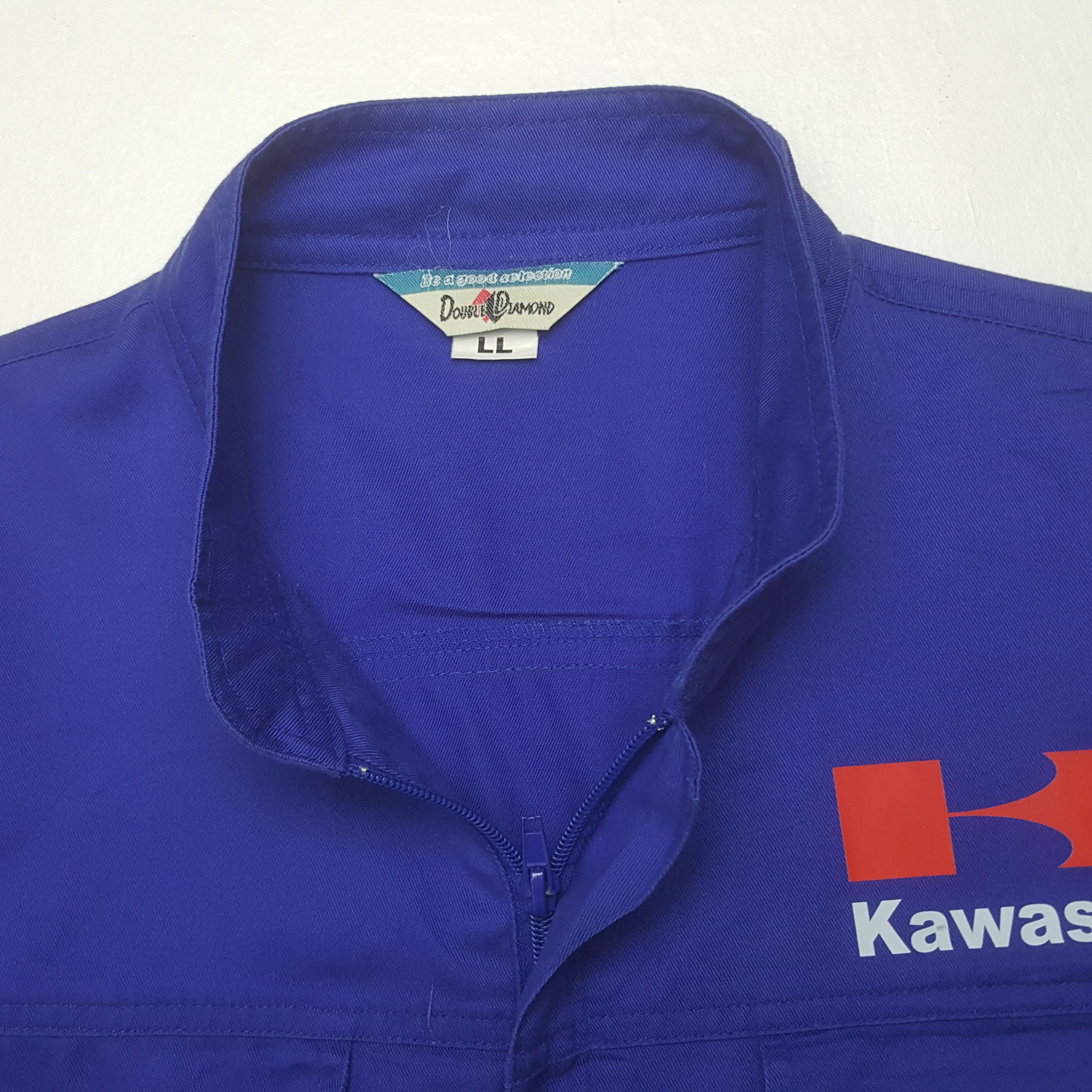 Japanese Brand Vintage Kawasaki Racing Motorsports Coverall Jacket C310N1 Size US L / EU 52-54 / 3 - 9 Thumbnail