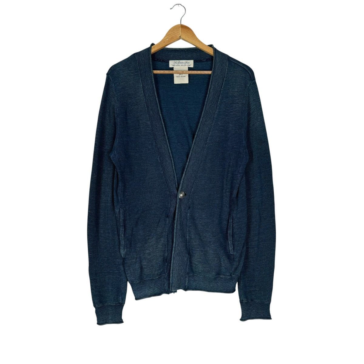 Remi Relief ☀️REMI RELIEF JAPAN INDIGO CARDIGAN SWEATER Size US S / EU 44-46 / 1 - 1 Thumbnail
