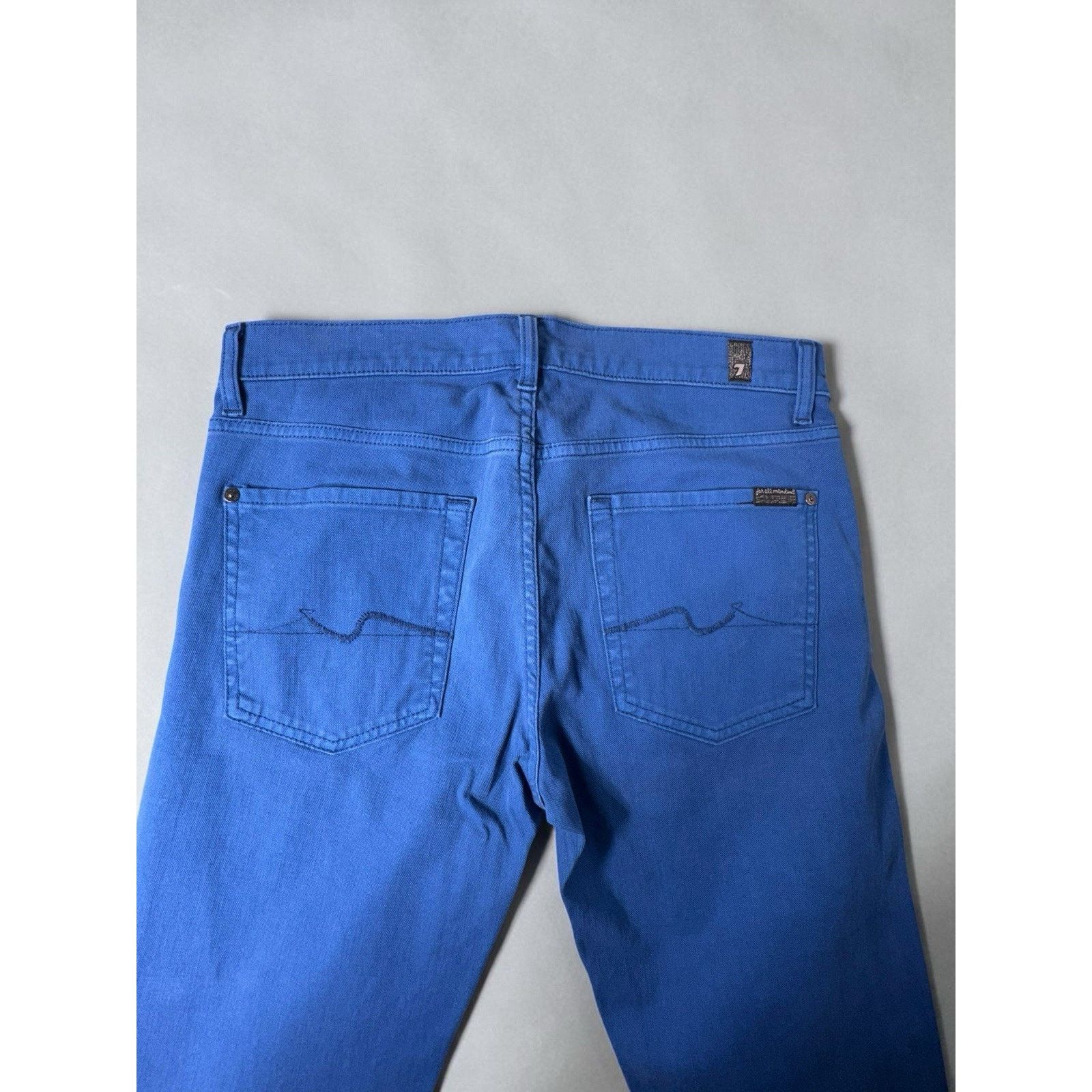 7 For All Mankind 7 For All Mankind Slimmy Jeans 32x33 Blue Slim Fit Stretch Size US 32 / EU 48 - 5 Thumbnail