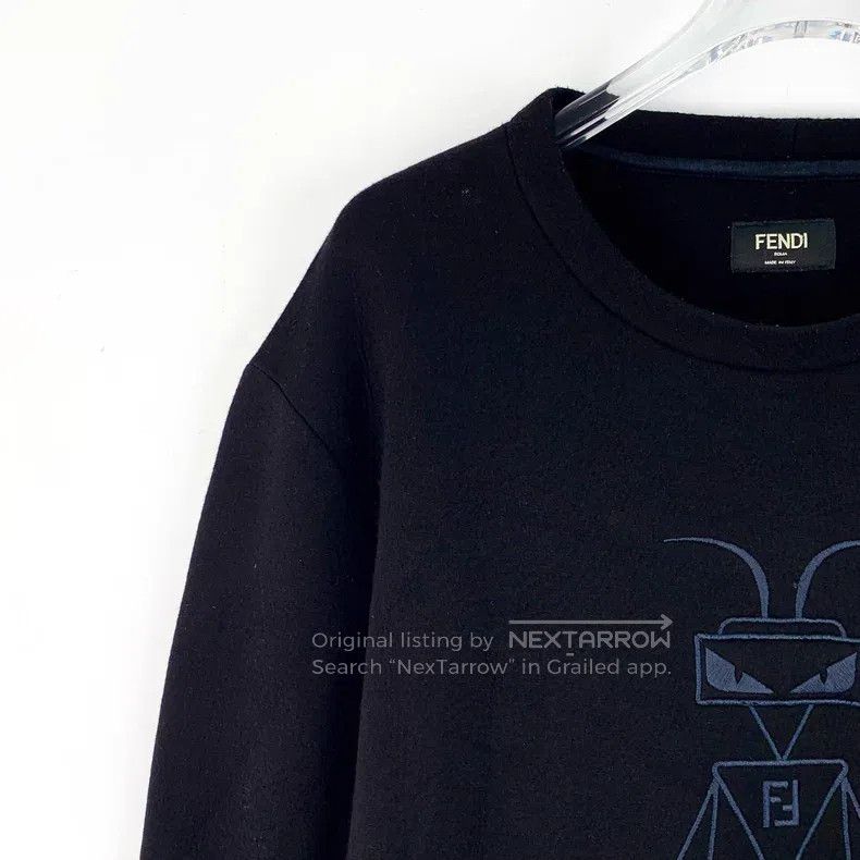 Fendi Fendi Black Insect Print Crew Neck Long Sleeve Sweatshirt Size US M / EU 48-50 / 2 - 3 Thumbnail
