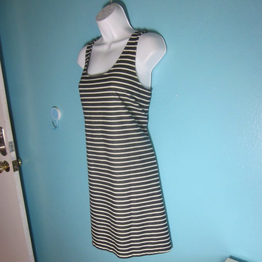 Madewell Madewell Womens Size M Gray Black Striped Short Summer Cotto Size M / US 6-8 / IT 42-44 - 12 Thumbnail