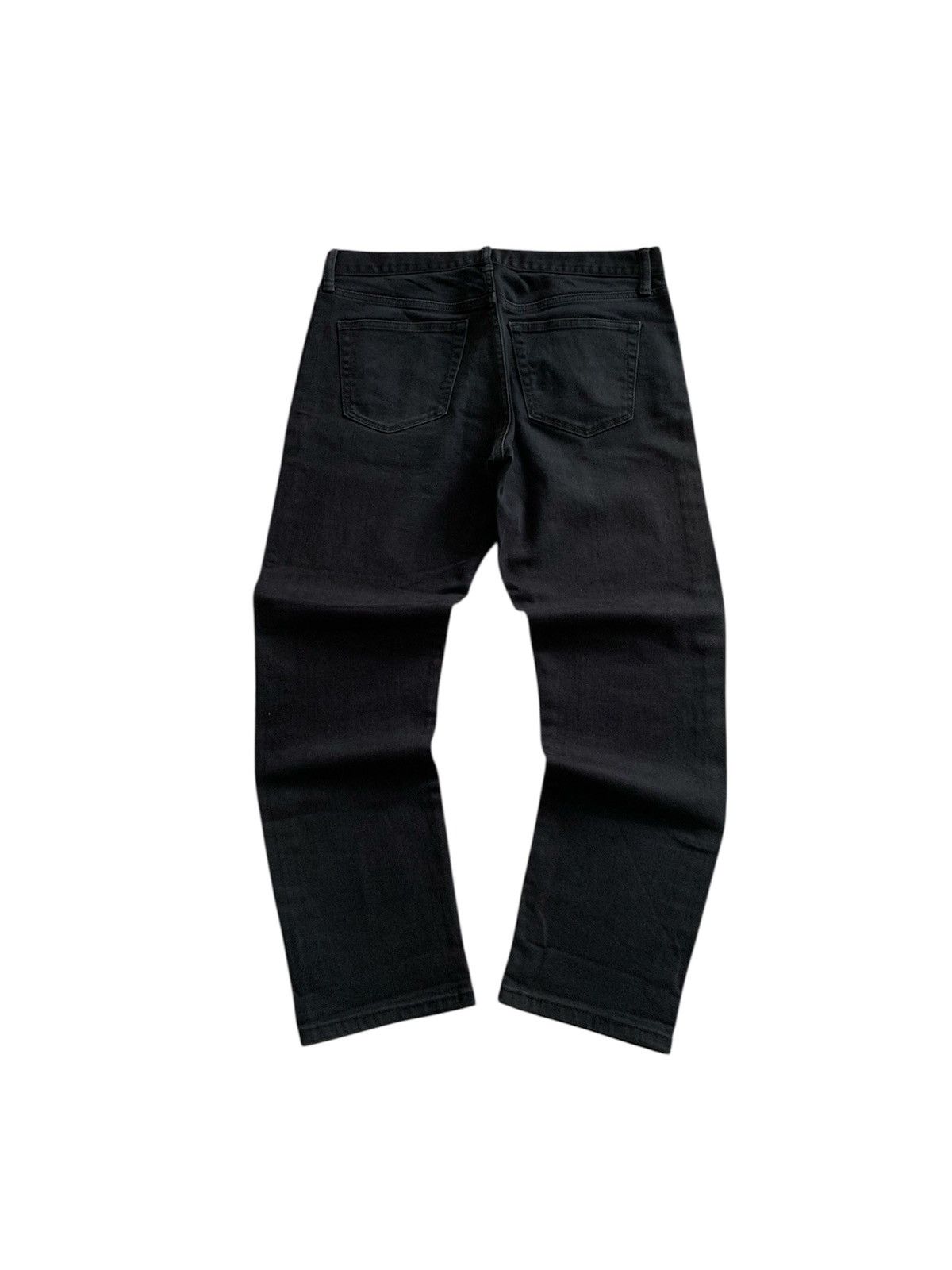 Undercover × Uniqlo Offer📦Uniqlo Slim Straight Selvedge Black Jeans (30) Size US 32 / EU 48 - 9 Thumbnail