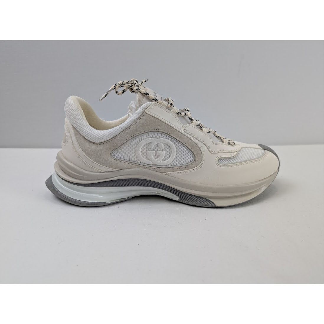 Gucci o1rshd1 Men's Run Sneaker in White Size US 12.5 / EU 45-46 - 4 Thumbnail
