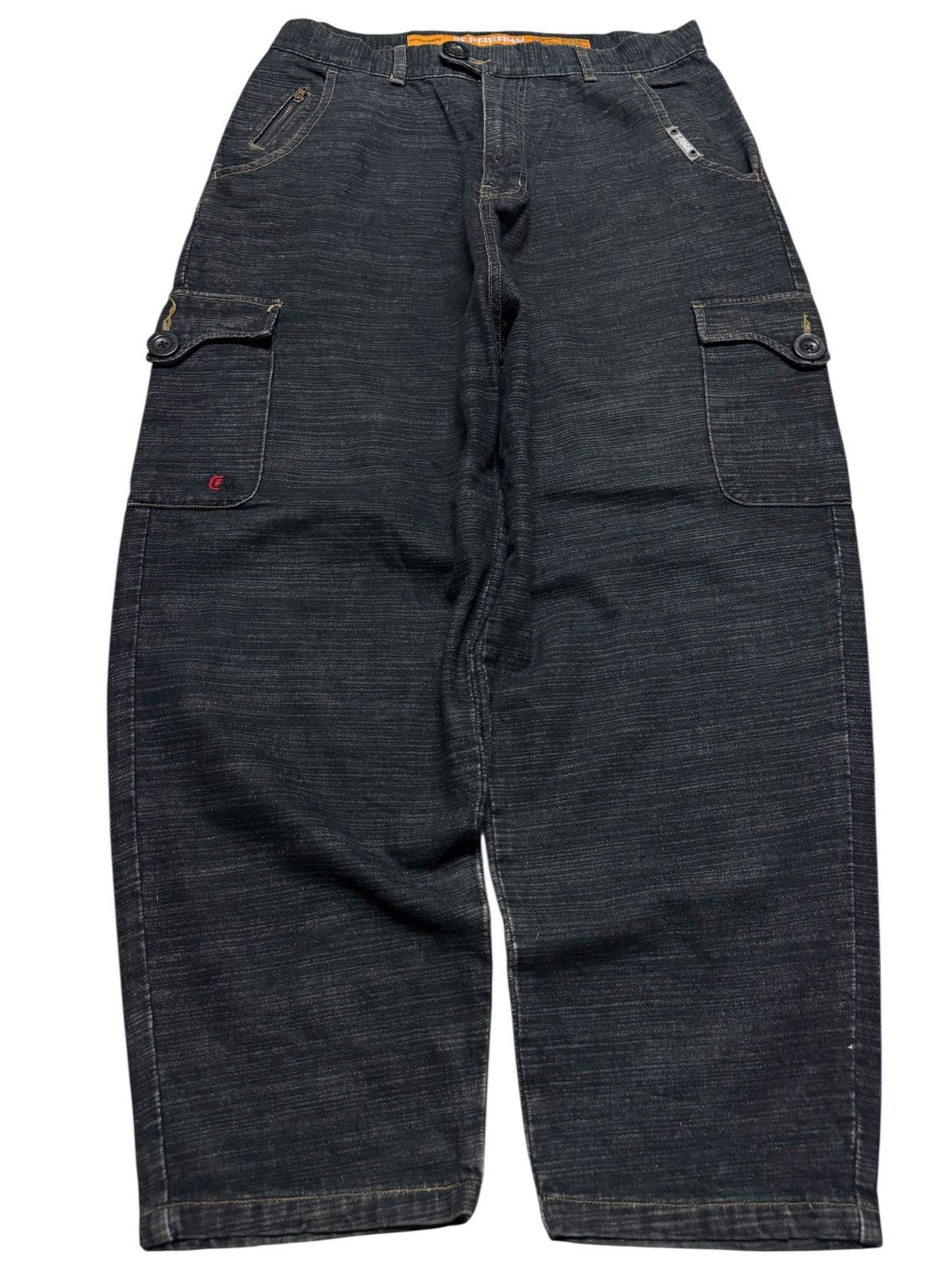 JNCO 💥INSANE BAGGY💥FREAKY F-R808 SUPER BAGGY CARGO HIP-HOP STYLE Size US 33 - 2 Thumbnail