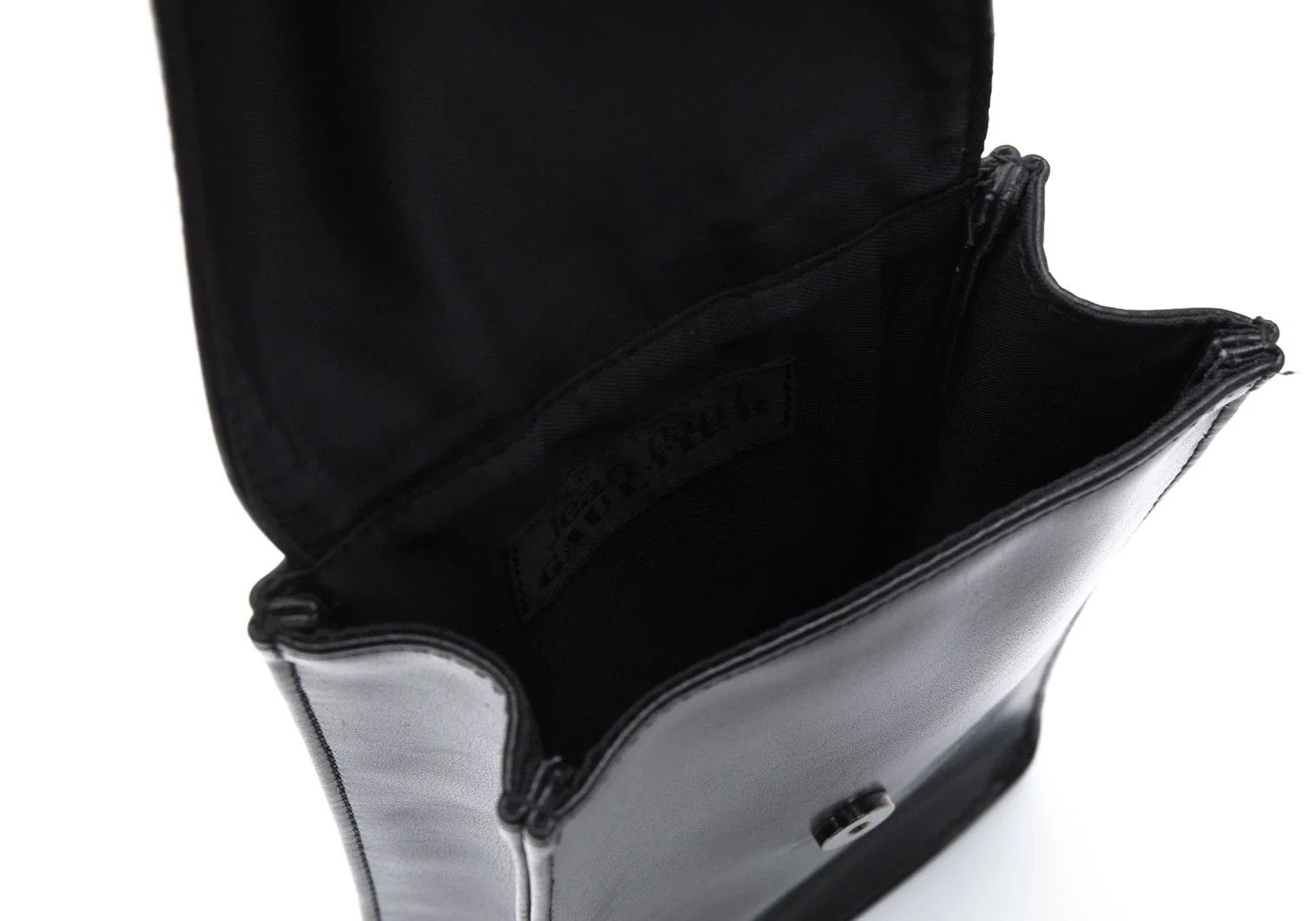 Jean Paul Gaultier Faux Leather Metal Plate Shoulder Bag in Black Size ONE SIZE - 11 Thumbnail