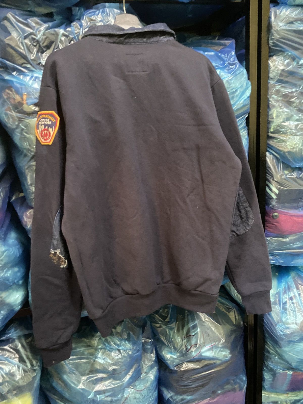 Vintage Vintage FDNY GAME Workwear Navy Half-Zip Sweatshirt Size US M / EU 48-50 / 2 - 11 Thumbnail