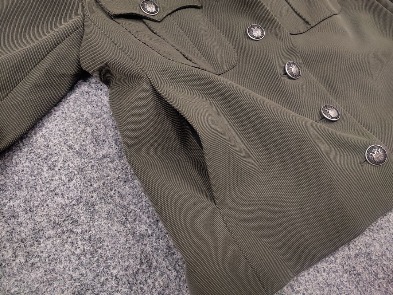 The Kooples The Kooples Short Khaki Military Button pocket Blazer Jacket Size S / US 4 / IT 40 - 10 Thumbnail