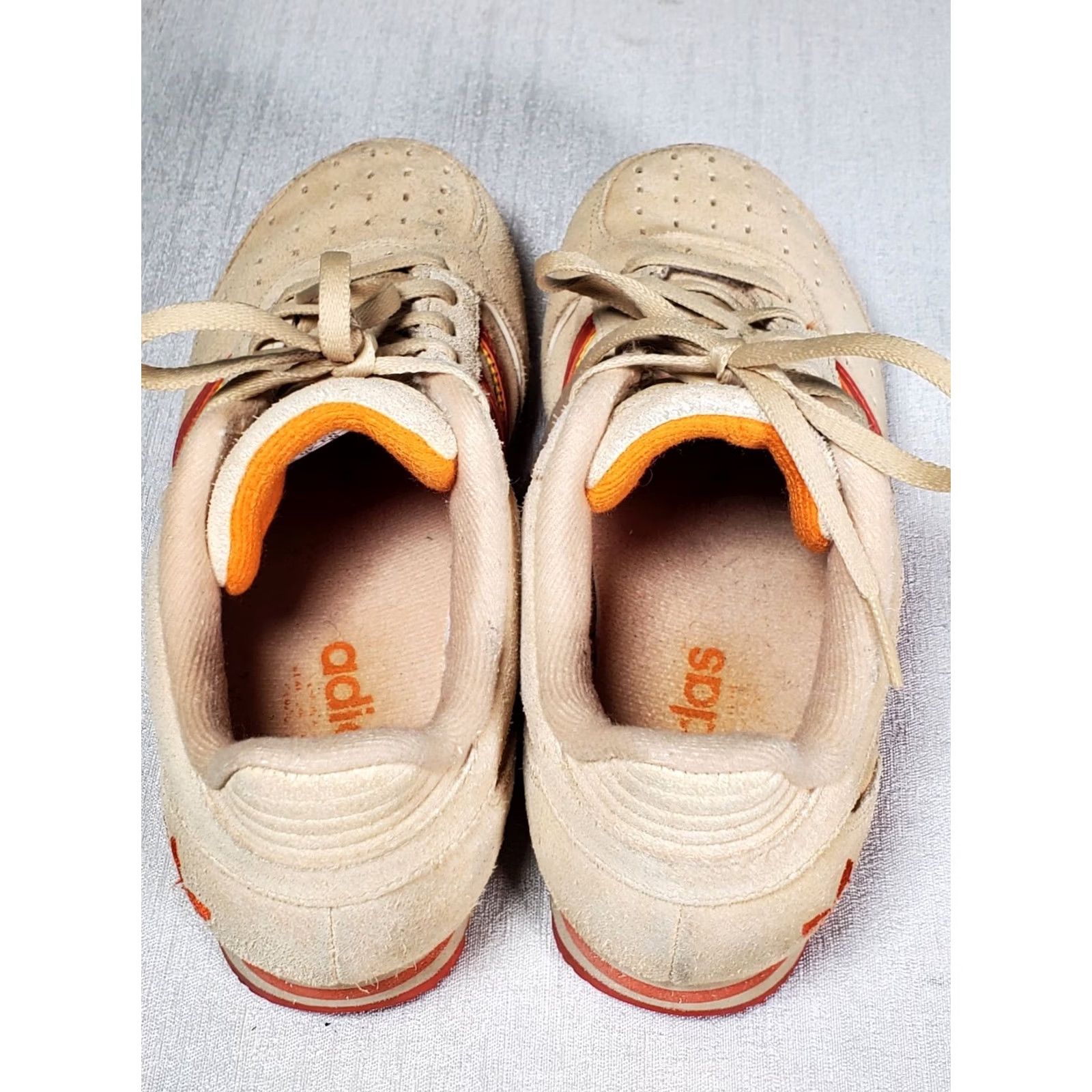 Adidas Adidas Retro Suede Trainers Sneakers Beige Orange Stripes Women's Size US 6.5 Size US 7 / IT 37 - 7 Thumbnail