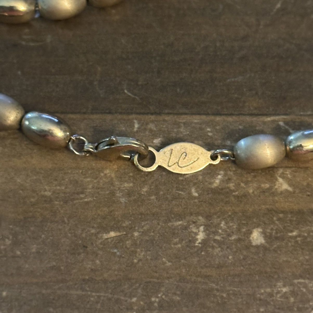 Other Liz Claiborne gold tone barrel bead necklace Size ONE SIZE - 3 Thumbnail